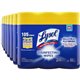 Lysol Disinfecting Wipes 3-pack - Lemon Scent - 35 / Canister - 12 / Carton - Disinfectant, Antibacterial - White