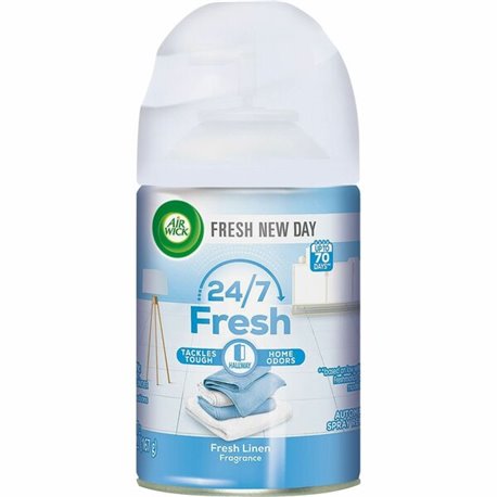 Air Wick Freshmatic Ultra Automatic Spray Refills w/Essential Oils - Spray - 5.9 fl oz (0.2 quart) - 5.90 oz - Fresh Linen - 60 