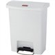 Rubbermaid Commercial Slim Jim 8-gal Step-On Container - Step-on Opening - Hinged Lid - 8 gal Capacity - Manual - Durable, Foot 