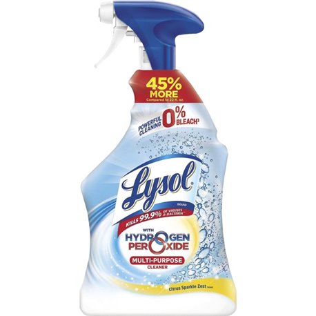 Lysol Hydrogen Peroxide Cleaner - 32 fl oz (1 quart) - Citrus ScentSpray Bottle - 1 Each - Residue-free, Long Lasting, Easy to U