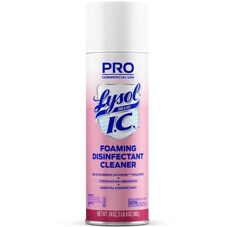 Lysol I.C. Foam Disinfectant - Ready-To-Use - 24 fl oz (0.8 quart)Aerosol Spray Can - 1 Each - Non-abrasive, Bleach-free, Anti-b