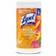 Lysol Brand New Day Disinfecting Wipes - Mango Scent - 80 / Canister - 1 Each - Disinfectant, Pre-moistened, Strong - White