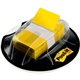 Post-it Flags in Desk Grip Dispenser - 200 - 1" x 1 3/4" - Rectangle - Unruled - Yellow - Removable, Self-adhesive - 200 / Pack