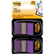 Post-it Flags - 100 - 1" x 1 3/4" - Rectangle - Unruled - Purple - Removable, Self-adhesive - 100 / Pack