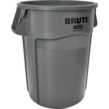 Rubbermaid Commercial Brute 44-Gallon Vented Utility Containers - 44 gal Capacity - Round - Water Resistant, Crack Resistant, Re