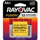 Rayovac Fusion Advanced Alkaline AA Batteries - For Multipurpose - AA - 8 / Pack