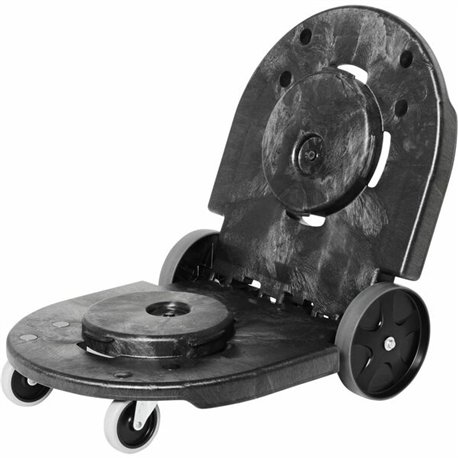Rubbermaid Commercial Brute Tandem Dolly for 2620, 2632, 2643, 2655, 3526, 3536 Containers - 400 lb Capacity - 8" , 3" Caster Si