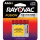 Rayovac Fusion Alkaline AAA Batteries - For Multipurpose - AAA - 8 / Pack