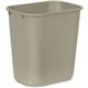 Rubbermaid Commercial 28 QT Medium Deskside Wastebaskets - 7 gal Capacity - Rectangular - Dent Resistant, Durable, Rust Resistan