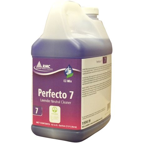 RMC Perfecto 7 Lavendar Cleaner - For Wall, Floor, Chrome, Porcelain, Stainless Steel - Concentrate - 64.2 fl oz (2 quart) - Lav