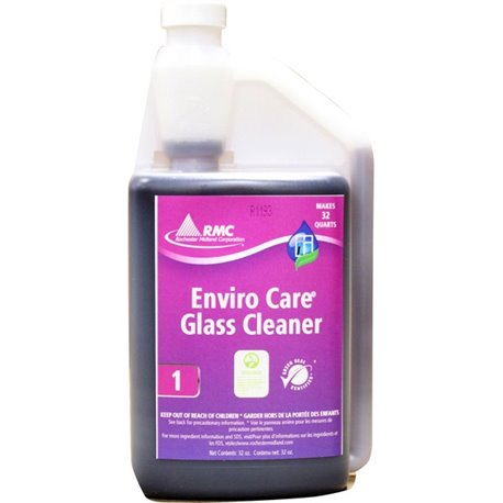 RMC Enviro Care Glass Cleaner - For Multipurpose - Concentrate - 32 fl oz (1 quart) - 1 Each - Streak-free, Alcohol-free, Ammoni