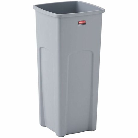 Rubbermaid Commercial Untouchable Square Container - 23 gal Capacity - Square - 31" Height x 15.5" Width x 16.5" Depth - Plastic