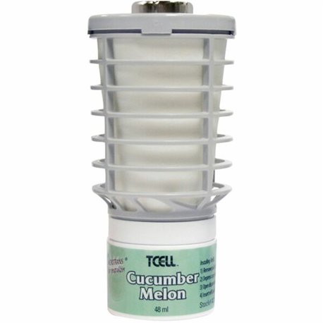 Rubbermaid Commercial TCell Dispenser Fragrance Refill - 6000 ft� - Cucumber Melon - 60 Day - 6 / Carton - Odor Neutralizer, VOC