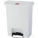 Rubbermaid Commercial Slim Jim 8-gal Step-On Container - Step-on Opening - Hinged Lid - 8 gal Capacity - Manual - Durable, Foot 