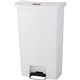 Rubbermaid Commercial Slim Jim 18-gal Step-On Container - Step-on Opening - Hinged Lid - 18 gal Capacity - Manual - Durable, Foo