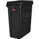 Rubbermaid Commercial Slim Jim 16-Gallon Vented Waste Container - 16 gal Capacity - Rectangular - Handle, Durable, Chemical Resi