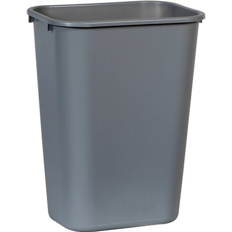 Rubbermaid Commercial 41 QT Large Deskside Wastebaskets - 10.25 gal Capacity - Rectangular - Dent Resistant, Durable, Rust Resis