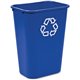 Rubbermaid Commercial Large Recycling Wastebasket - 10.30 gal Capacity - Rectangular - Sturdy - 19.9" Height x 11" Width x 15.3"