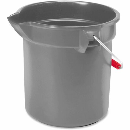 Rubbermaid Commercial Brute 10-quart Utility Bucket - 2.50 gal - Heavy Duty, Rust Resistant, Bend Resistant - 10.2" - Plastic, S