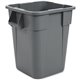 Rubbermaid Commercial Brute Square Container - 40 gal Capacity - Square - Rounded Corner, Snap Lock, Handle, Smooth, Easy to Cle