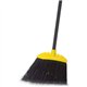 Rubbermaid Commercial Jumbo Smooth Sweep Angle Broom - Polypropylene Bristle - 10.5" Overall Length - Black Metal Handle - 6 / C