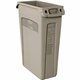 Rubbermaid Commercial Slim Jim 23-Gallon Vented Waste Container - 23 gal Capacity - Rectangular - Durable, Handle - 30" Height x