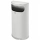 Rubbermaid Commercial Half Round Steel Receptacles - 9 gal Capacity - 32" Height x 18" Width x 9" Depth - Steel - Stainless Stee