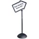 Safco Write Way Dual-sided Directional Sign - 1 Each - 18" Width x 64.3" Height x 25" Depth - Arrow Shape - Both Sides Display, 