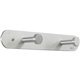 Safco Nail Head Coat Hook - 2 Hooks - 20 lb (9.07 kg) Capacity - 1" Size - for Garment - Aluminum - Silver - 1 Each