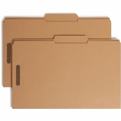 Smead Kraft Fastener Folders - Legal - 8 1/2" x 14" Sheet Size - 3/4" Expansion - 2 x Prong K Style Fastener(s) - 2" Fastener Ca