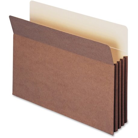 Smead TUFF Straight Tab Cut Legal Recycled File Pocket - 8 1/2" x 14" - 800 Sheet Capacity - 3 1/2" Expansion - Redrope - 30% Re