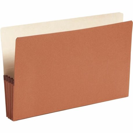 Smead Legal Recycled File Pocket - 8 1/2" x 14" - 3 1/2" Expansion - End Tab Location - Top Tab Position - Redrope - Redrope - 3