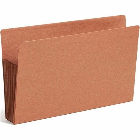 Smead TUFF Straight Tab Cut Legal Recycled File Pocket - 8 1/2" x 14" - 7" Expansion - Redrope - Redrope - 30% Recycled - 5 / Bo