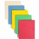 Smead Letter Recycled File Jacket - 8 1/2" x 11" - Manila, Blue, Green, Red, Yellow - 10% Recycled - 25 / Pack