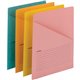 Smead Organized Up Recycled File Jacket - Aqua, Goldenrod, Pink, Yellow - 10% Recycled - 12 / Pack