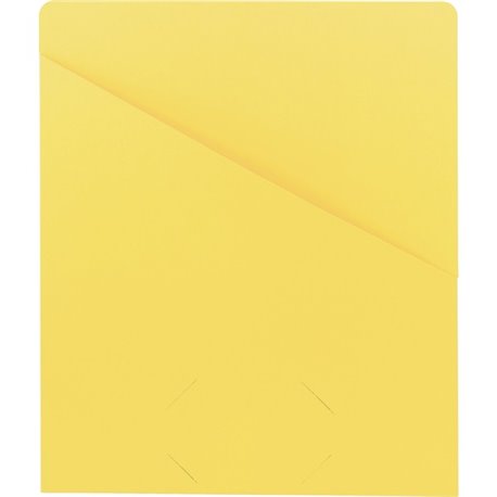 Smead Letter Recycled File Jacket - 8 1/2" x 11" - Yellow - 10% Recycled - 25 / Pack