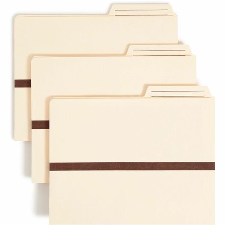 Smead Manila File Pockets with 2/5-Cut Tab - Letter - 8 1/2" x 11" Sheet Size - 1" Expansion - 2/5 Tab Cut - Right Tab Location 