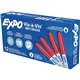 Expo Vis-A-Vis Wet-Erase Markers - Fine Marker Point - Red - White Barrel - 12 / Dozen