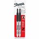 Sharpie Retractable Ultra-Fine Point Permanent Markers - Ultra Fine Marker Point - Retractable - Black - 2 / Pack