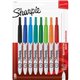 Sharpie Retractable Ultra Fine Point Permanent Marker - Ultra Fine Marker Point - Retractable - Aqua, Black, Blue, Green, Lime, 