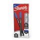 Sharpie Fine Point Pen - Fine Pen Point - Blue - Silver Barrel - 12 / Box