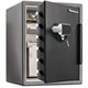 Fire-Safe Digital Alarm Water/Fire-resistant Safe - Fire Proof - Overall Size 23.8" x 18.6" x 19.3" - Gunmetal Black