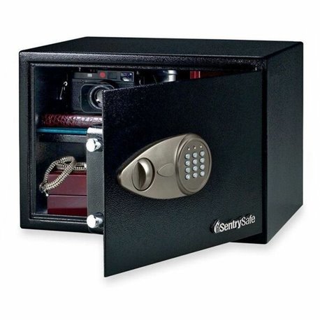 Sentry Safe Security Safe with Electronic Lock - 1.20 ft� - Electronic, Key Lock - 2 Live-locking Bolt(s) - Internal Size 10.50"