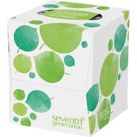 Seventh Generation 100% Recycled Facial Tissues - 2 Ply - White - Paper - 85 / Box