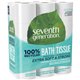 Seventh Generation 100% Recycled Bathroom Tissue - 2 Ply - 240 Sheets/Roll - White - Paper - 24 / Pack