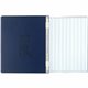 ACCO PRESSTEX Unburst Sheet Covers - 6" Binder Capacity - Fanfold - 11" x 14 7/8" Sheet Size - Dark Blue - Recycled - Retractabl