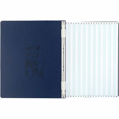 ACCO PRESSTEX Unburst Sheet Covers - 6" Binder Capacity - Fanfold - 11" x 14 7/8" Sheet Size - Dark Blue - Recycled - Retractabl