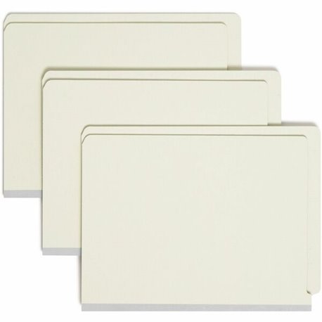 Smead Letter Recycled Fastener Folder - 8 1/2" x 11" - 1" Expansion - 2 x 2S Fastener(s) - 2" Fastener Capacity for Folder - End