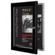 Seco Locking Poster Case - 24" x 36" Frame Size - Rectangle - Portrait, Landscape - Black - Weather Proof, Shatter Proof, Lockab