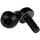 StarTech.com M6 x 12mm - Screws - 100 Pack, Black - M6 Mounting Screws for Server Rack & Cabinet - Install your rack-mountable h